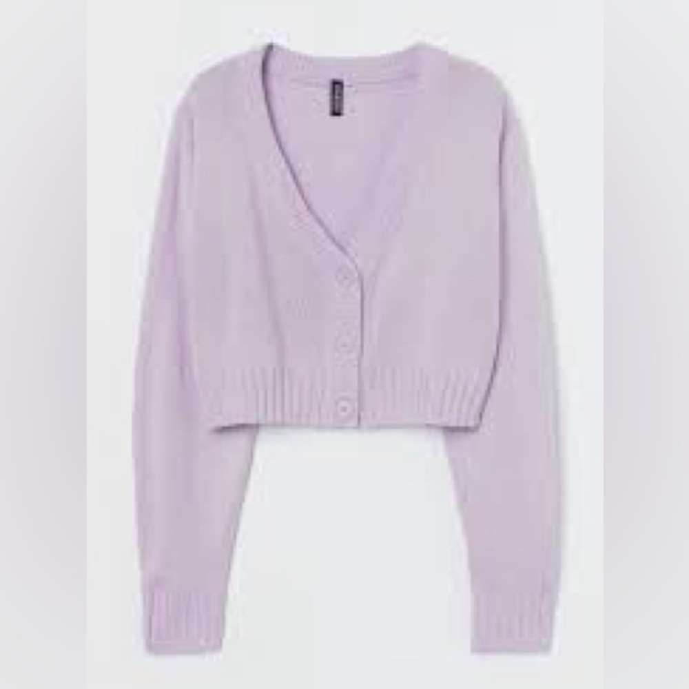 Lavender V-Neck Women's Sweater